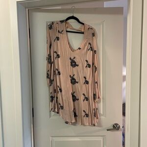 Free People Austin Embroidered Swing Dress